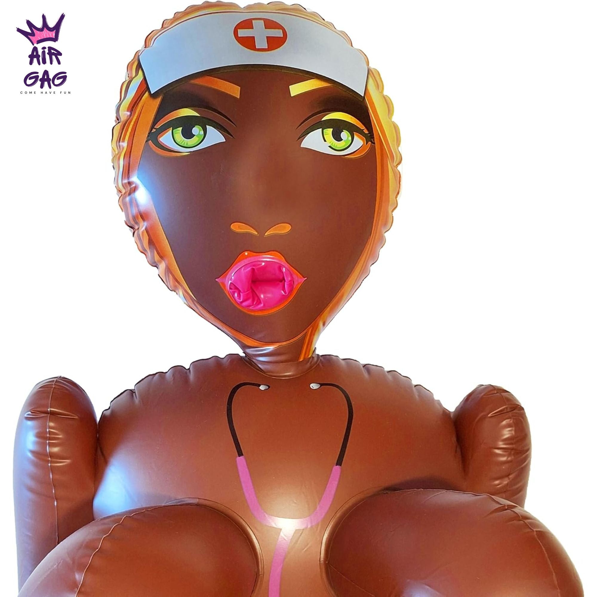 Blow Up Doll – Black Nurse Inflatable Life-Size Doll